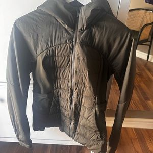 Lululemon down puff army green jacket